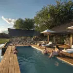 The swimming pool at Sable Alley.
