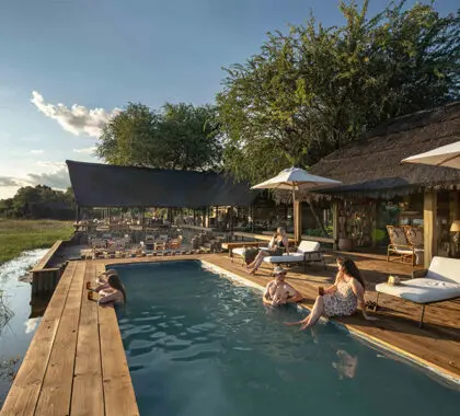 The swimming pool at Sable Alley.