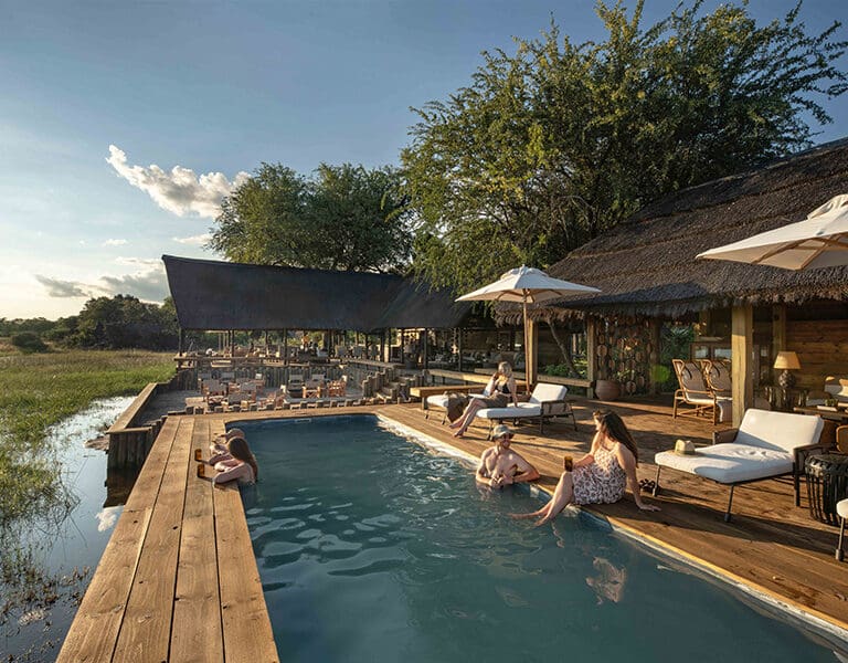 The swimming pool at Sable Alley.