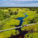 Land and water-based safaris in the Khwai Private Reserve. 