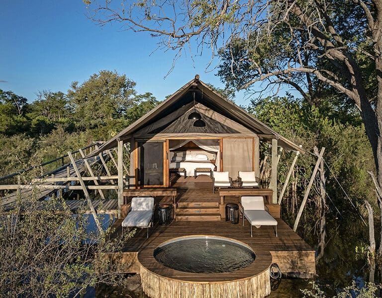 Exterior view of luxury suite | Sable Alley Camp