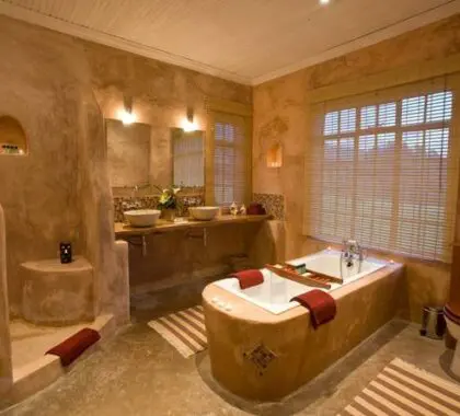 El Sabyinyo Silverback Lodge dispone de suntuosas suites con amplios y lujosos cuartos de baño.