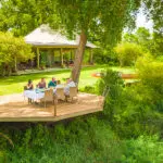 Decks with scenic views.