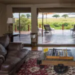 Lounge area with evening views.