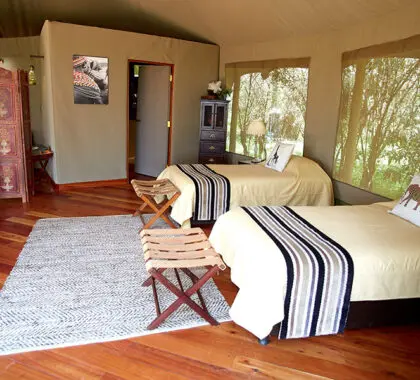 Habitaciones para alojar a familias.