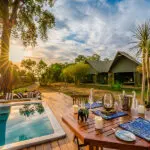 Panoramic views can be enjoyed from the pool area.