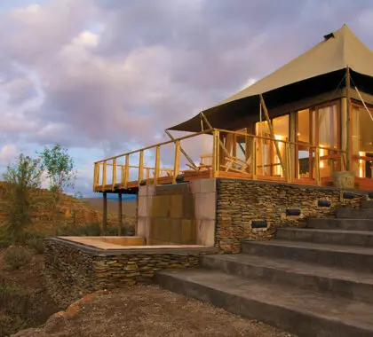 Exterior del albergue.