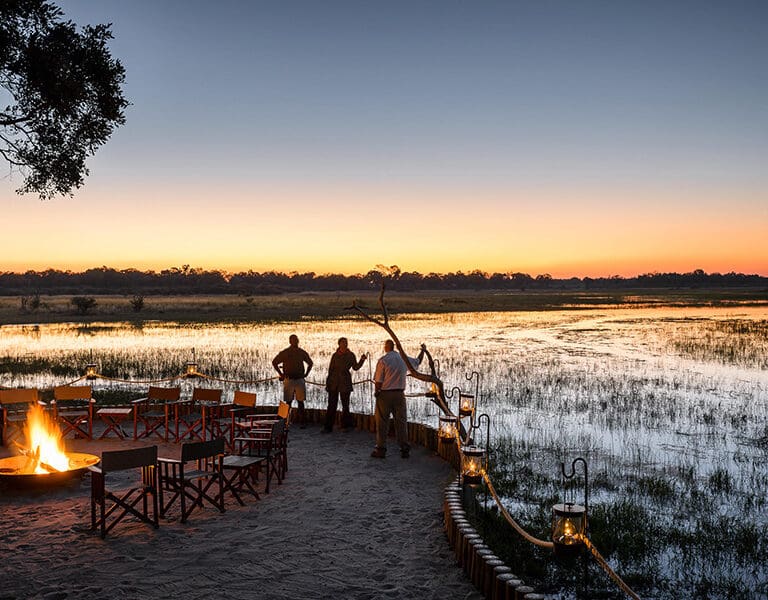 Soak in the sunset from camp.