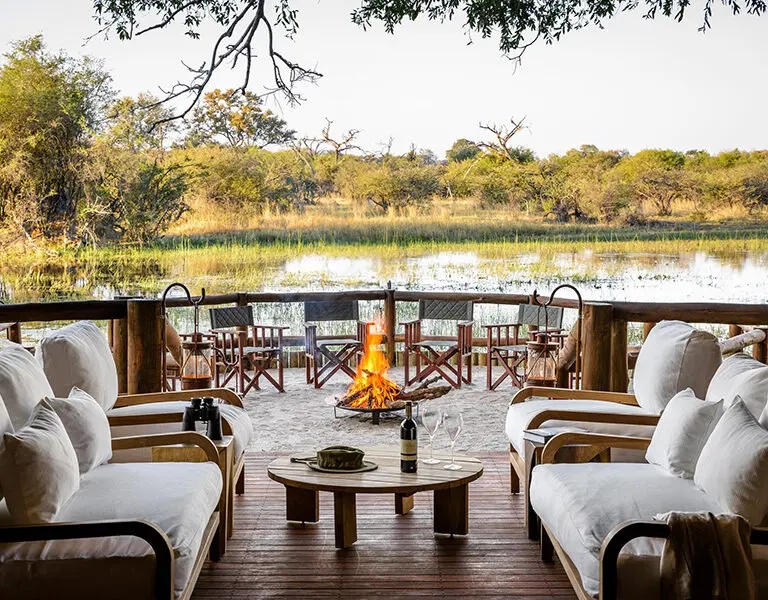 The Geoffrey Kent Luxury Suite's private deck | Sanctuary Chief's Camp