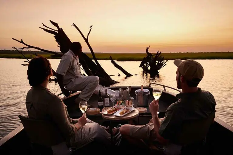 Enjoy sunset cruises with Sanctuary Chobe Chilwero Lodge.