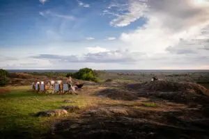 Increíbles vistas sobre las llanuras del Serengeti.