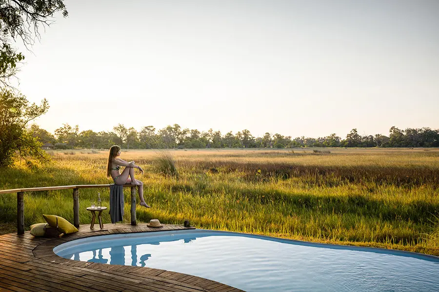 Piscina con vistas en Stanleys.