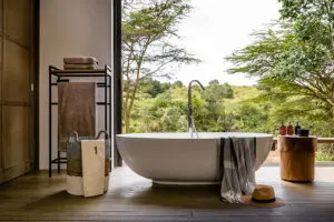 Bathroom with a view.