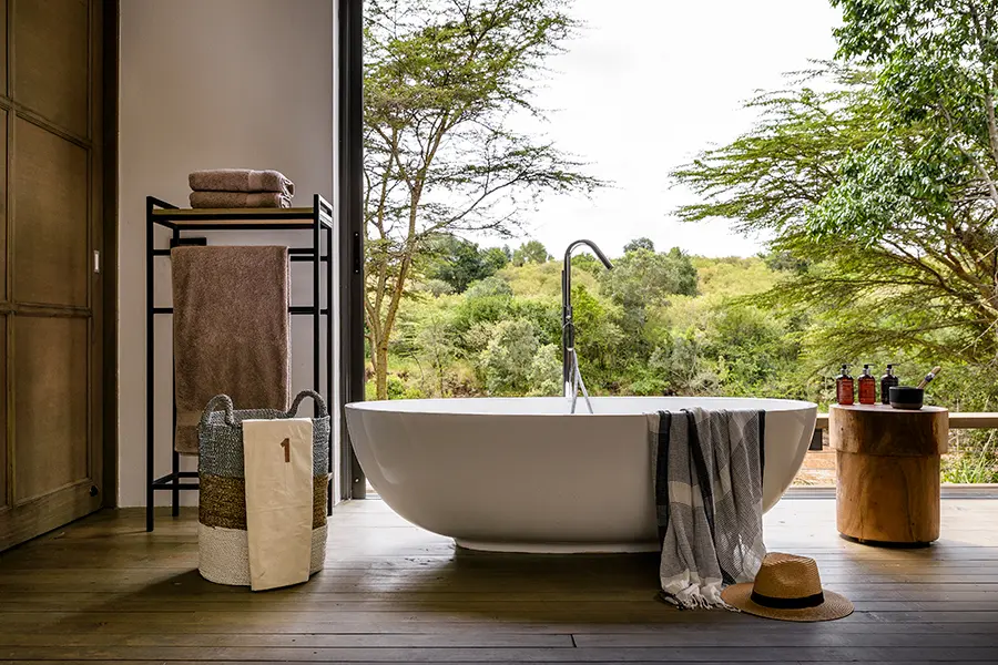 Baño con vistas.