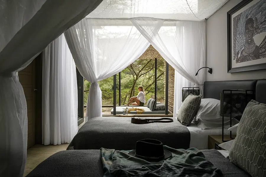 Suites dobles en el Santuario Olanana.
