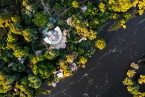 Aerial view of Sanctuary Sussi Chuma.