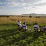 Puestas de sol bajo el cielo africano.