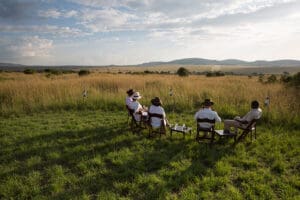 Puestas de sol bajo el cielo africano.