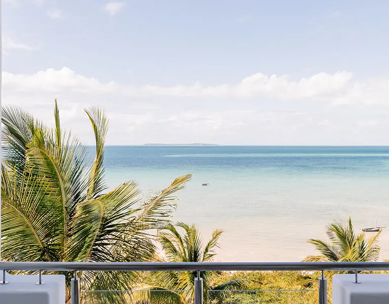 Each air-conditioned bedroom leads out onto a private terrace, complete with wonderful ocean views.