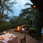 Have a romantic dinner on your private deck.