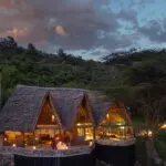 Zona del lodge principal de Saruni Mara. 