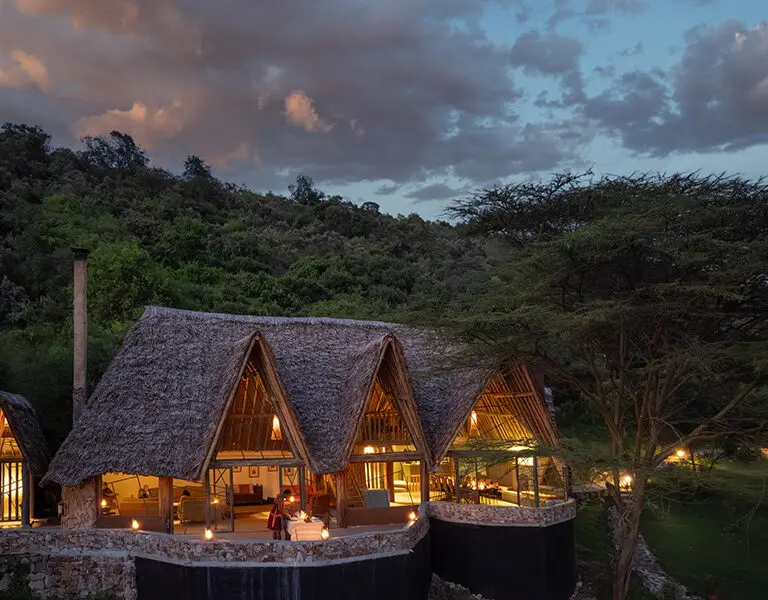 Saruni Mara main lodge area. 