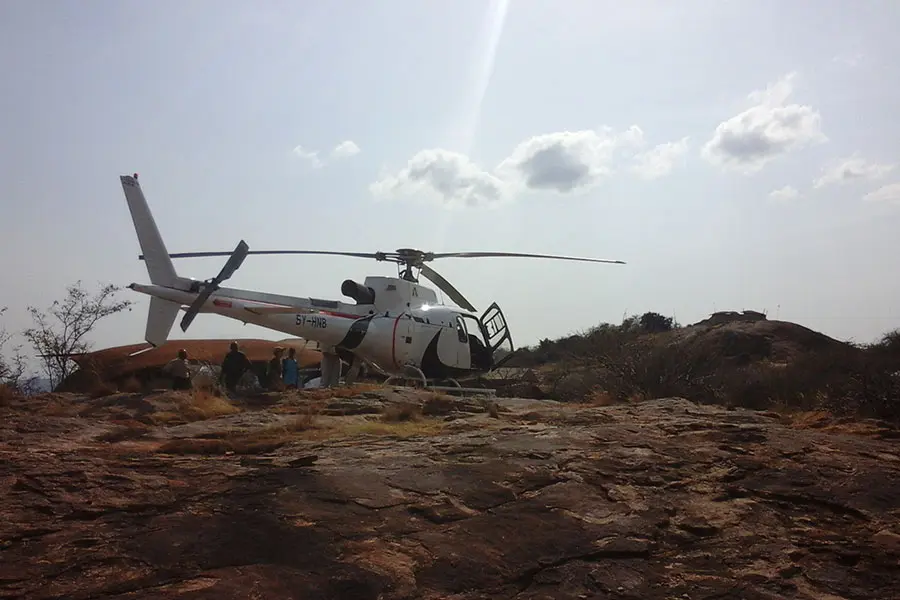 Excursión en helicóptero.