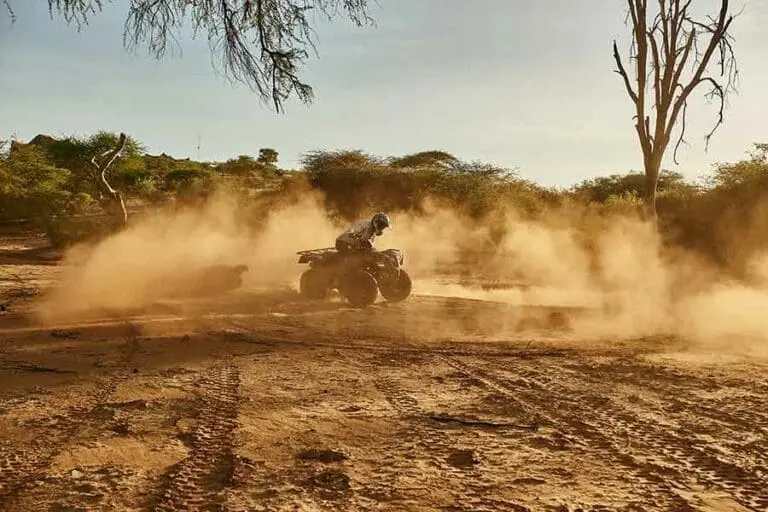 Have fun quad biking in Kenya's Samburu National Reserve.