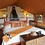 The tents are spacious and comfortable, with their own private decks.
