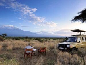 Amboseli National Park has some of the best views of Mount Kilimanjaro.