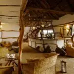 The lodge is authentically decorated with traditional furnishings and decor.