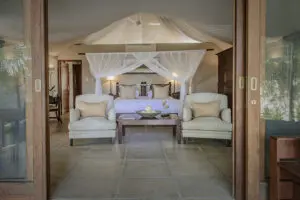La suite ejecutiva de Savanna Private Game Reserve.