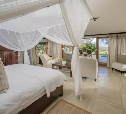 La suite ejecutiva Savanna en Savanna Private Game Reserve.