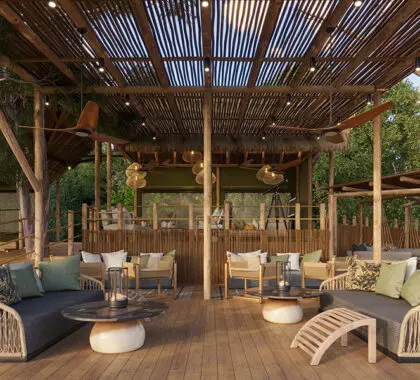 Entre en el estilo y el lujo del Savute Safari Lodge.