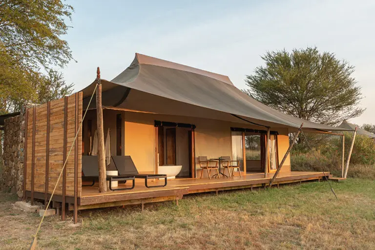 Sayari guest tent exterior.
