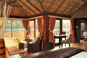 Dormitorio y sala de estar