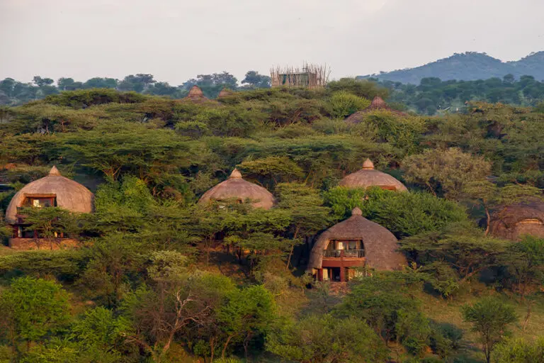 Exterior of the lodge