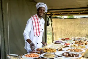 A traditional tented experience while enjoying excellent service and hospitality.