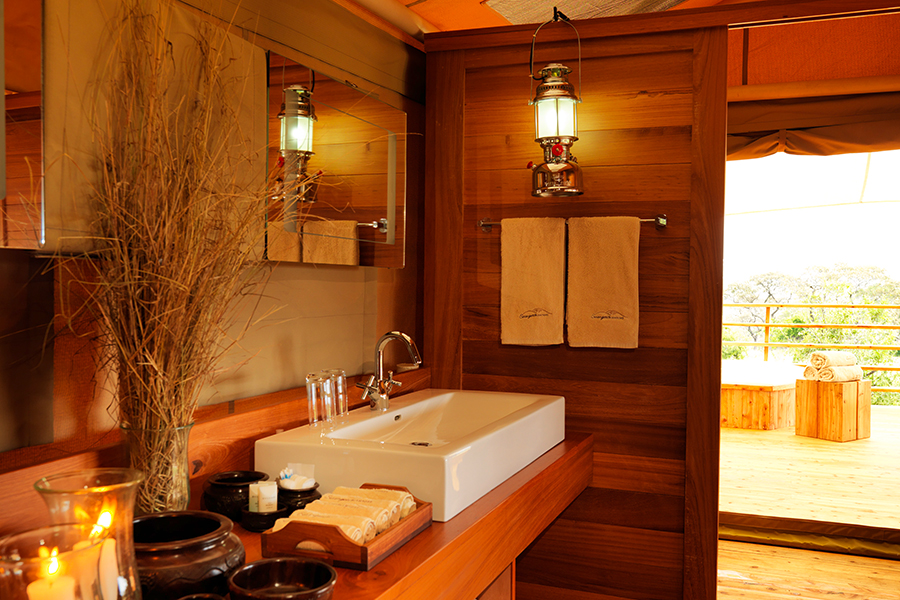 Stylish bathrooms with exquisite decor.