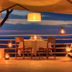Enjoy dinner under the African sky