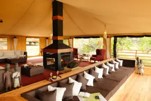 The lounge is ideal to spend the evenings relaxing.