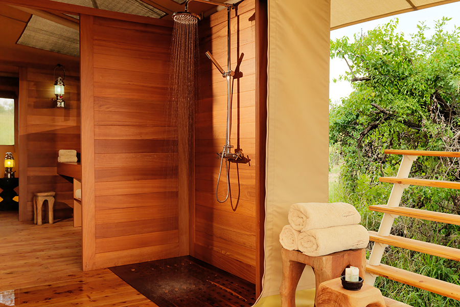 Rejuvenate with a refreshing shower.