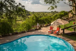 Swimming pool at Serengeti Migration Camp.