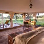 Each day begins with a hot beverage served on the verandah of your tent.