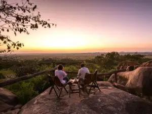 Serengeti Pioneer Camp offers captivating views from amid the Meru Kopies in southern Serengeti.