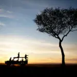 At Serian Nkorombo Camp, sunsets signal the beginning of a new adventure