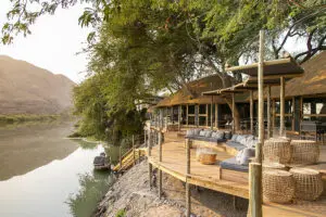 Exterior of Serra Cafema Camp.