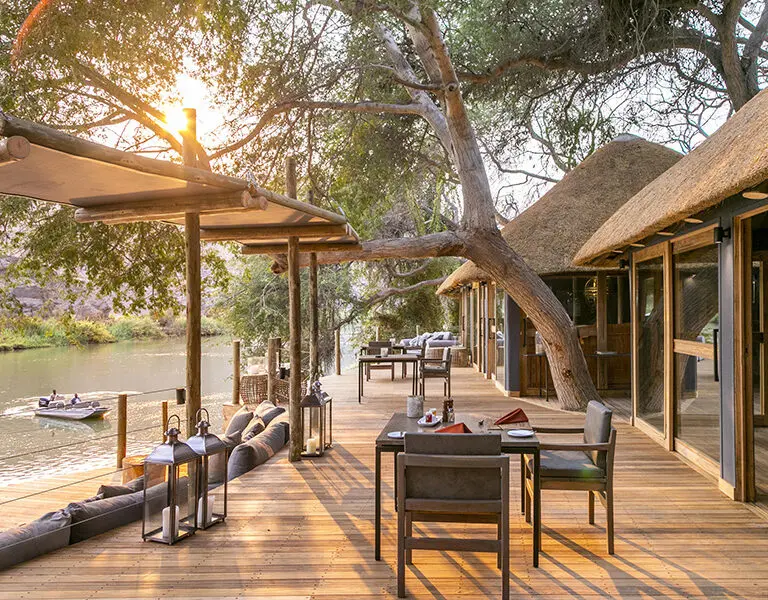 Serra Cafema, tucked away on the banks of the Kunene River.