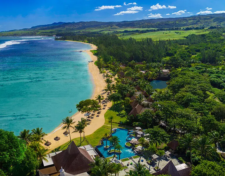 Aerial view of the resort | Shanti Maurice Resort & Spa