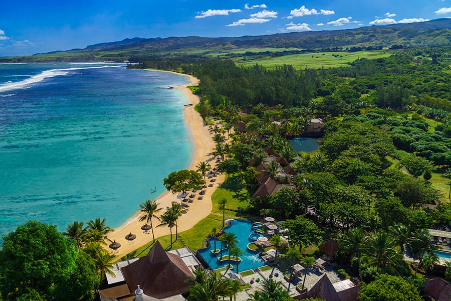 Vista aérea del complejo | Shanti Maurice Resort & Spa